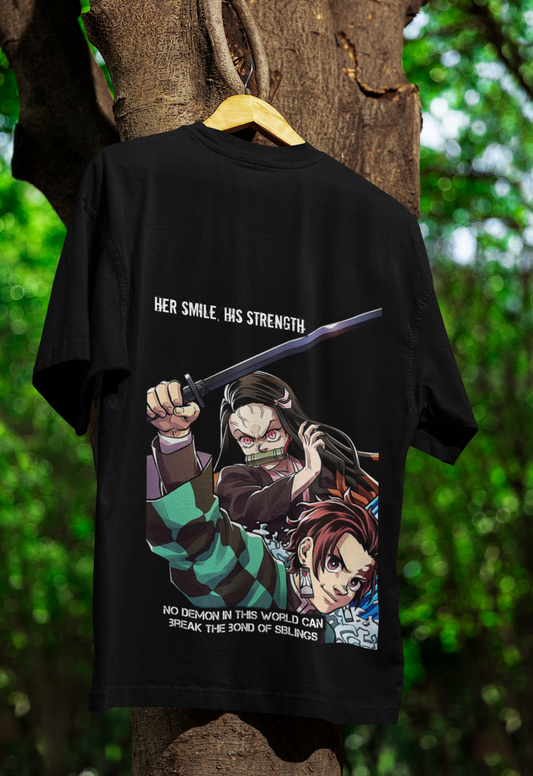 TANJIRO THE PROTECTOR FOR MALE\FEMALE BOTH Oversized Standard T-Shirt [ PRINT ON BACK SIDE]